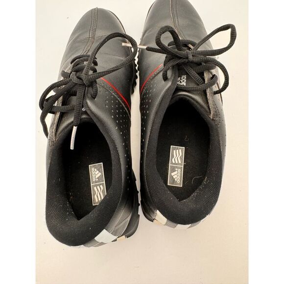 Adidas Men\'s Size 10.5 Spiked Outsole Leather Thintech‎ Adizero Golf Shoes Black main image 4